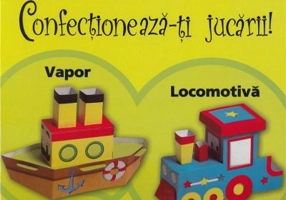 Vapor, locomotiva. Confectioneaza-ti jucarii!