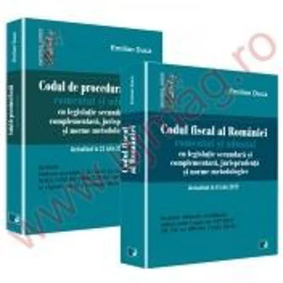 Pachet Codul fiscal si Codul de procedura fiscala ale Romaniei comentate si adnotate