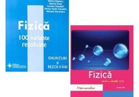 Pachet Bacalaureat Fizica 2024. 100 variante rezolvate si Memorator, clasele 9-12 - Doru Badiu, Emilia Poll