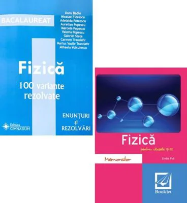 Pachet Bacalaureat Fizica 2024. 100 variante rezolvate si Memorator, clasele 9-12 - Doru Badiu, Emilia Poll