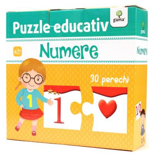 Puzzle educativ. Numere