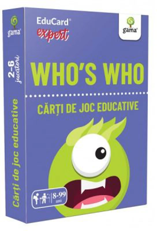 Who's Who. EduCard expert. Carti de joc educative