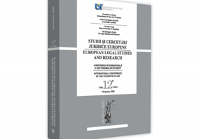 Conferinta internationala a doctoranzilor in drept, Timisoara, 2020
