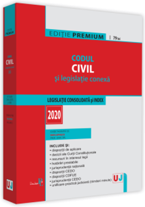 Codul civil si legislatie conexa 2020. Editie PREMIUM