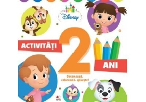 Disney. Activitati 2 ani. Deseneaza, coloreaza, gaseste