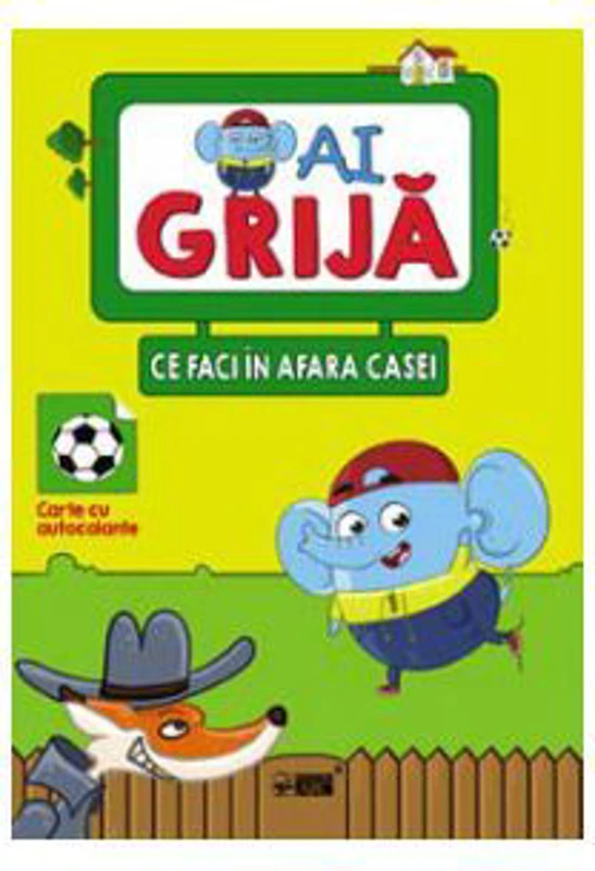 Ai grija ce faci in afara casei. Carte cu autocolante