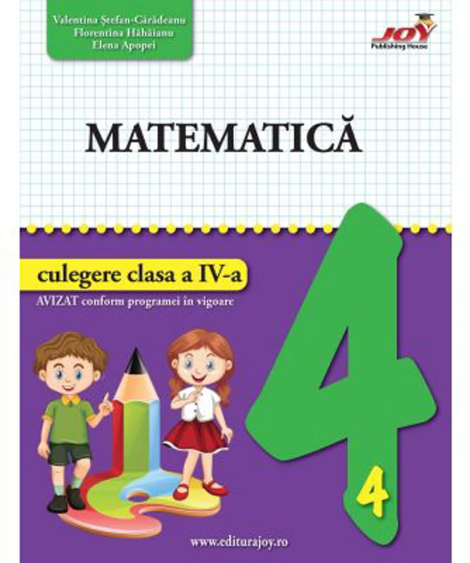 Matematica, culegere clasa a 4-a - Valentina Stefan-Caradeanu