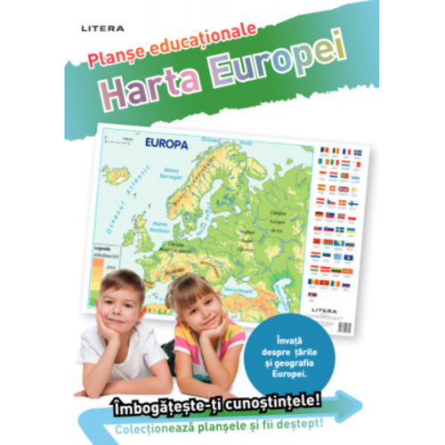 Harta Europei. Planse educationale
