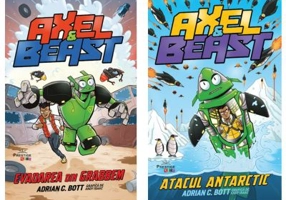 Pachet format din 2 titluri Axel &amp; Beast. Evadarea din Grabbem, Atacul antarctic - Adrian C. Bott