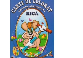 Carte de colorat - Rica (contine autocolant)