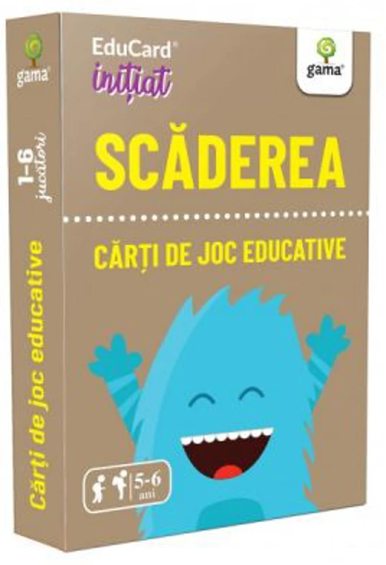 Scaderea. EduCard initiat. Carti de joc educative