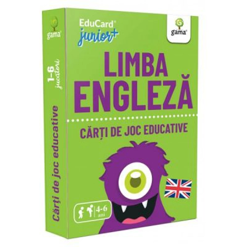 Limba engleza. EduCard Junior plus. Carti de joc educative