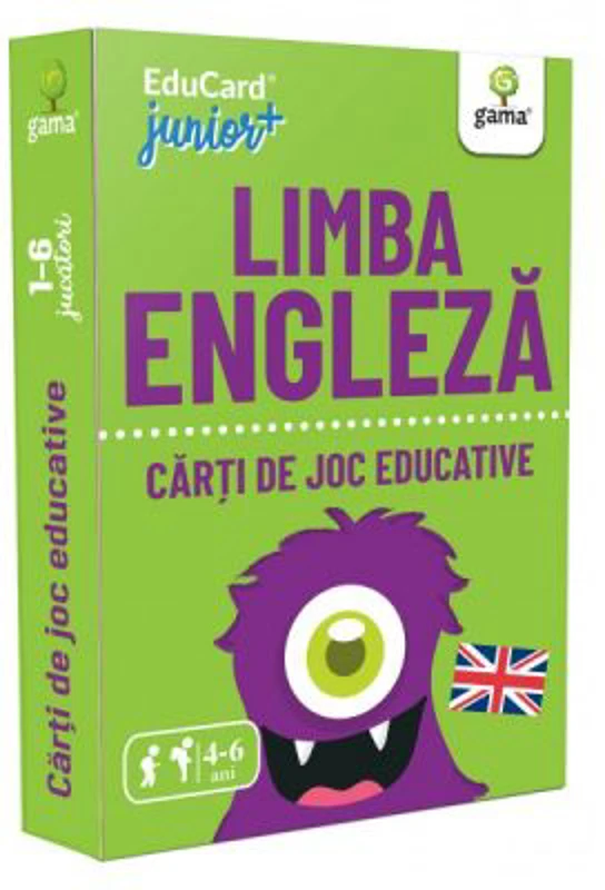 Limba engleza. EduCard Junior plus. Carti de joc educative