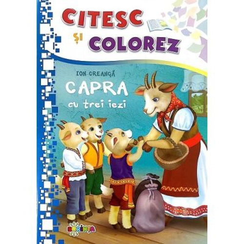 Citesc si colorez. Capra cu trei iezi
