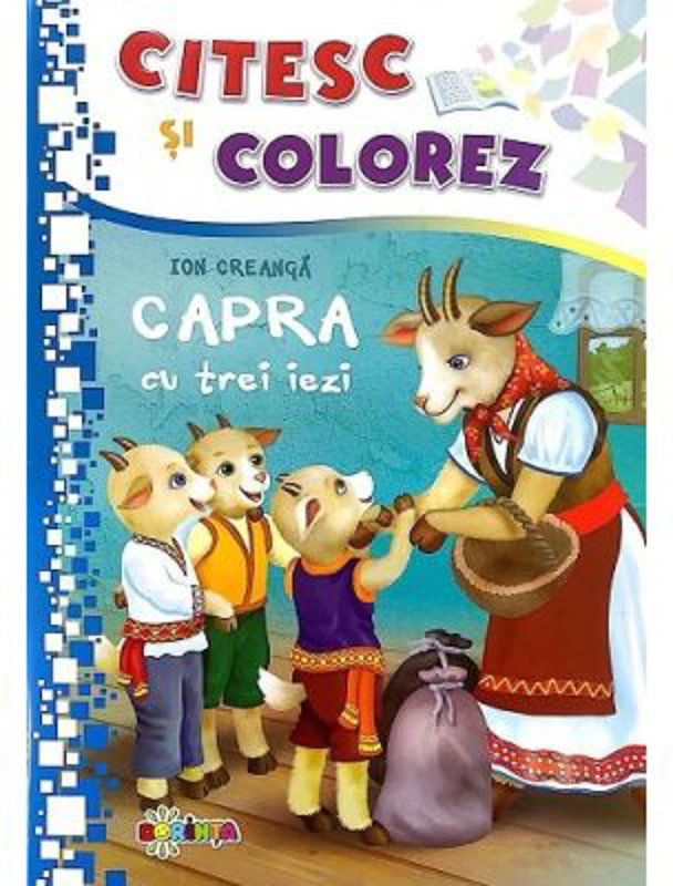 Citesc si colorez. Capra cu trei iezi