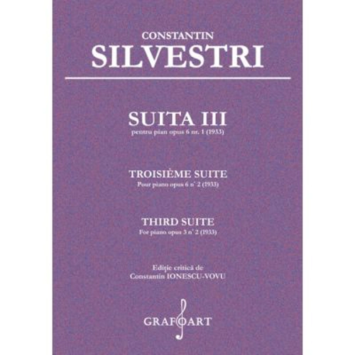 Suita 3 pentru pian opus 6, numarul 1 - Constantin Silvestri