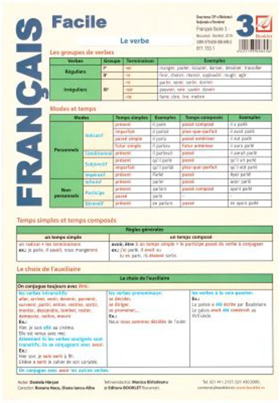 Francais facile 3 Pliant - Daniela Harsan