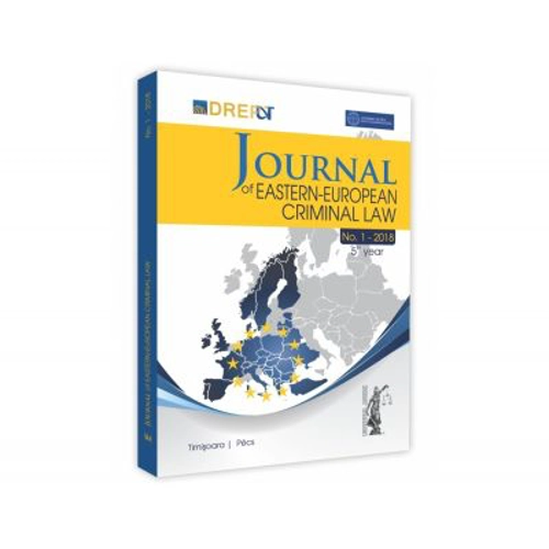 Journal Of Eastern European Criminal Law Issue 1/2018 - Laura Maria Stanila