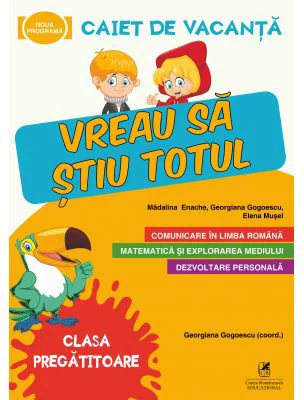 Caiet de vacanta. Vreau sa stiu totul, clasa pregatitoare - Elena Musel, Georgiana Gogoescu, Madalina Enache