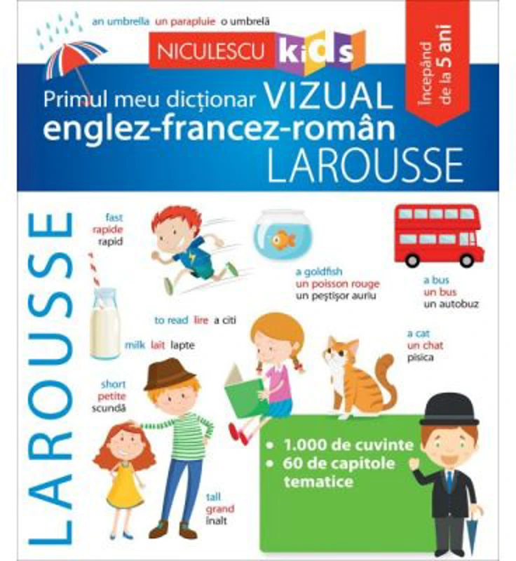 Primul meu dictionar VIZUAL englez-francez-roman