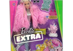 Papusa Extra Style Fluffy Pinky, Barbie