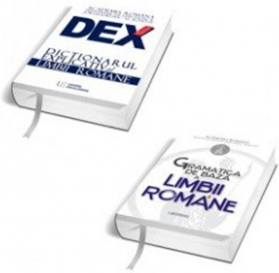 Pachet Dictionar explicativ al limbii romane (DEX) si Gramatica de baza a limbii romane