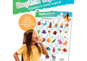 English Alphabet. Alfabetul in limba engleza. Planse educaționale