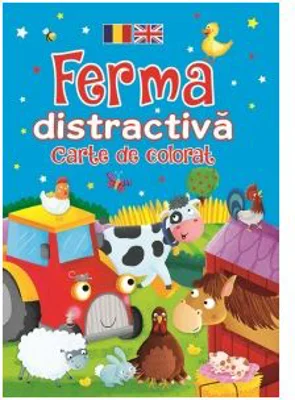 Ferma distractiva. Carte de colorat (romano-engleza)