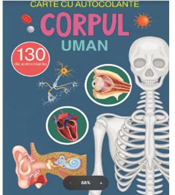 Corpul uman - Carte cu 130 autocolante - Gheorghe Ghetu