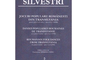 Jocuri populare romanesti din Transilvania pentru Pian la 4 maini Opus 4, numarul 1 - Constantin Silvestri
