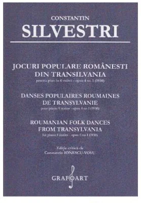 Jocuri populare romanesti din Transilvania pentru Pian la 4 maini Opus 4, numarul 1 - Constantin Silvestri