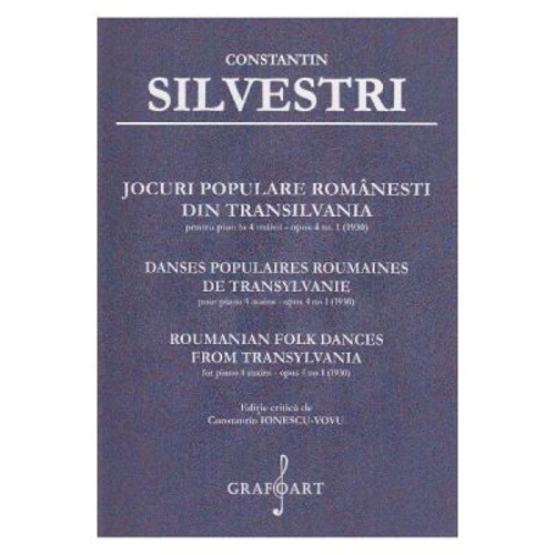 Jocuri populare romanesti din Transilvania pentru Pian la 4 maini Opus 4, numarul 1 - Constantin Silvestri