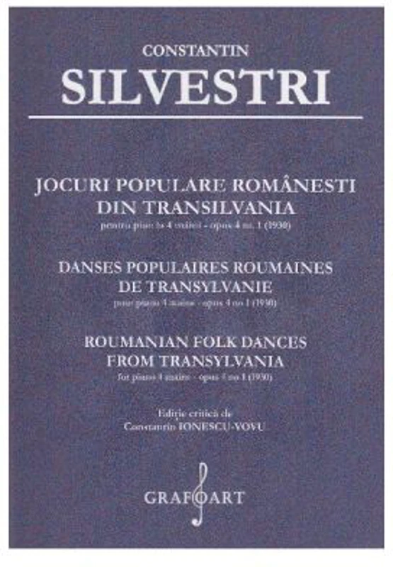 Jocuri populare romanesti din Transilvania pentru Pian la 4 maini Opus 4, numarul 1 - Constantin Silvestri