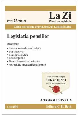 Legislatia pensiilor Act. 16. 05. 2018