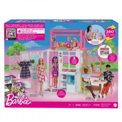 Set casa cu 4 camere Barbie