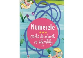 Carte de colorat cu activitati. Numerele