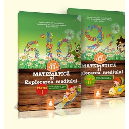 Matematica si explorarea mediului. Auxiliar clasa a 2-a (pachet partea 1+2)
