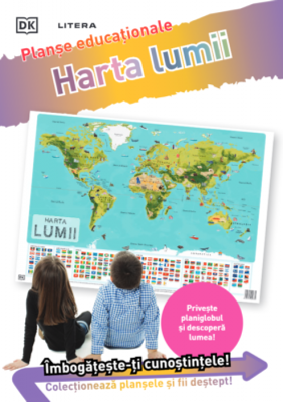 Harta lumii. Planse educationale
