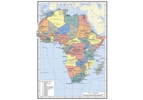 Harta Africa A4 - plastifiata