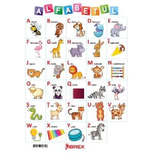 Alfabetul. Plansa A4