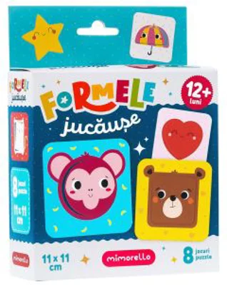 Joc educativ. Puzzle Mimorello. Formele jucause