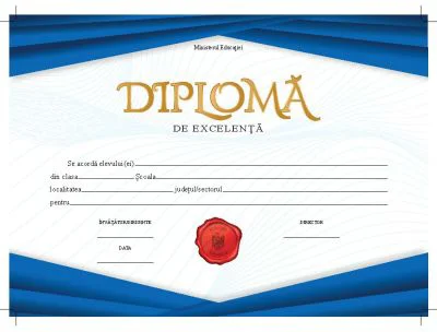 Diploma de excelenta (DZC01)