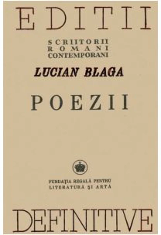 Poezii. Editii definitive