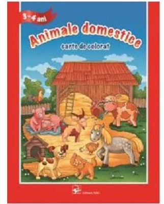Animale domestice. Carte de colorat