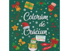 Carte de colorat. Coloram de Craciun