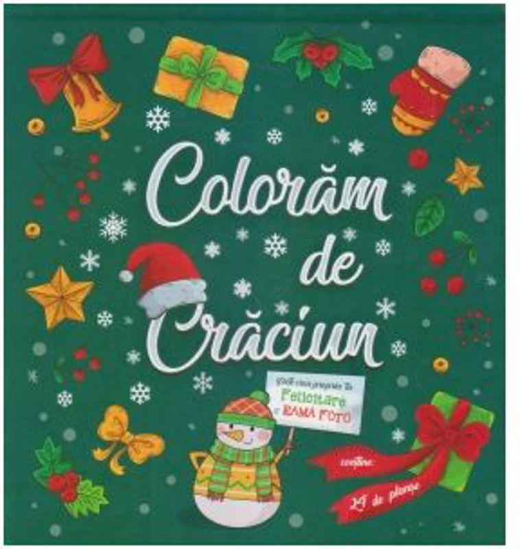 Carte de colorat. Coloram de Craciun