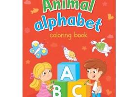 Animal alphabet. English for kids. Carte de colorat