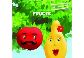 Carte de colorat cu abtibilduri. Fructe