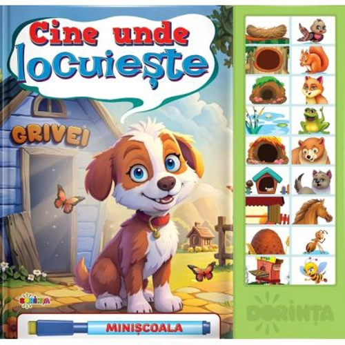 Carte cu sunete. Cine unde locuieste