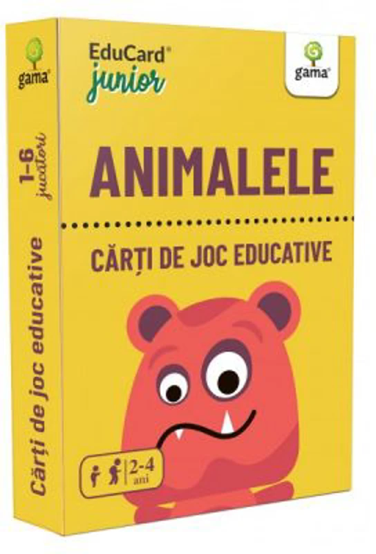 Animalele. EduCard Junior. Carti de joc educative